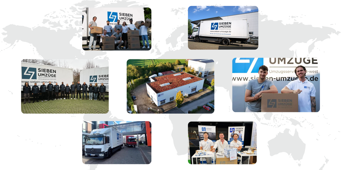 Sieben Umzuge
